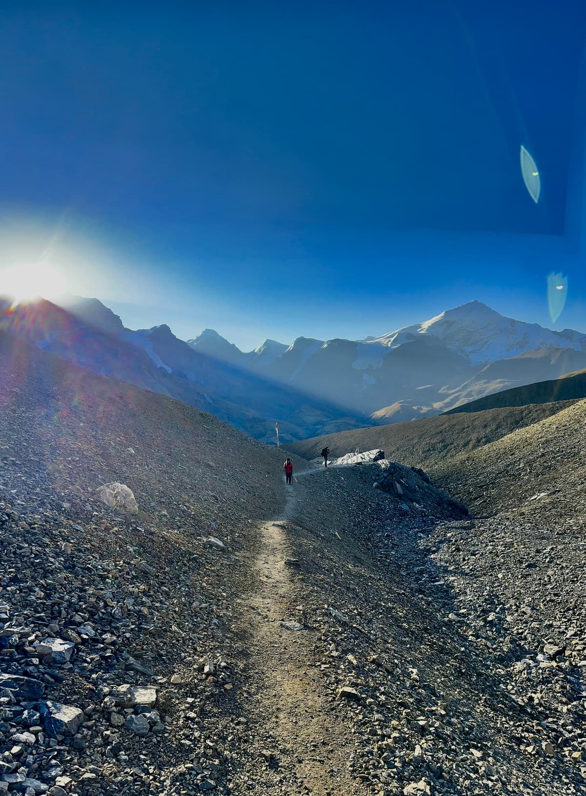 Thorong La pass in Nepal